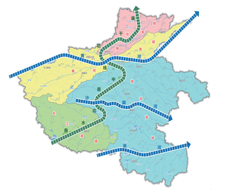 河南省四水同治规划（2021-2035年）“三横一纵四域”现代水网总体布局图.jpg